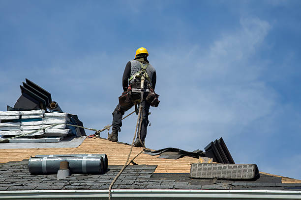 Professional Roofing technician working in Deerfield, NH